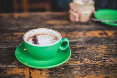 cup of coffe on a table