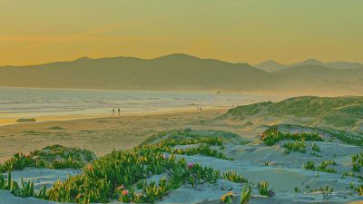 quiet sandy beach