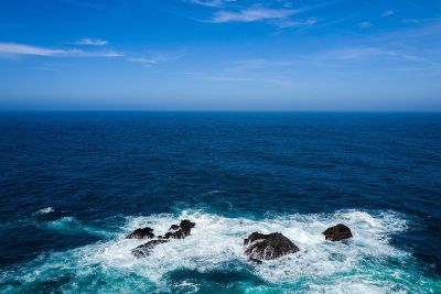 rocks in ocean