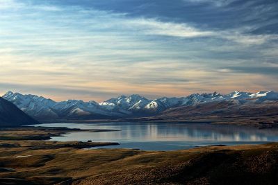 lonely mountain lake