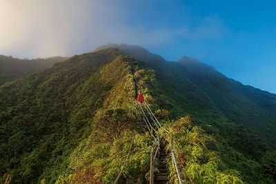 stairs up a mountain