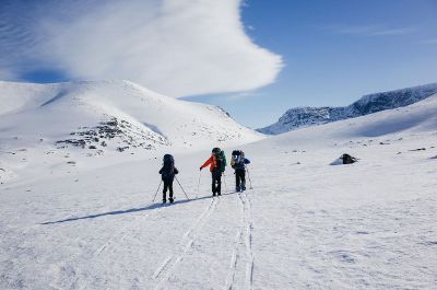 hills covered in snow