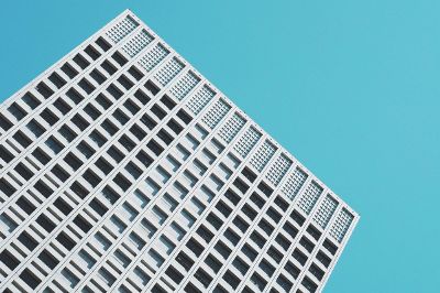 view of building looking up