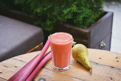 smoothie on the table