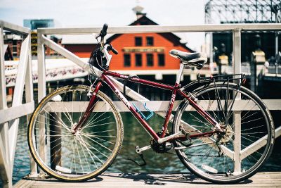 bike near water