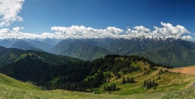 mountain range landscape