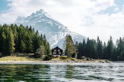 house in the mountains