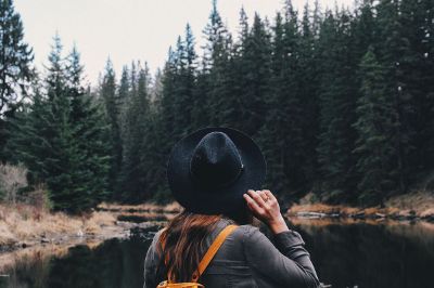 girl in the forest