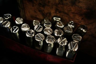 old typewriter keys