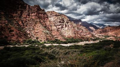 landscape of mountain range