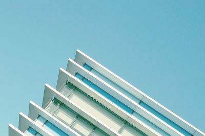 top of a glass building