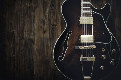 guitar and wood