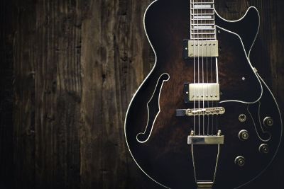 guitar and wood