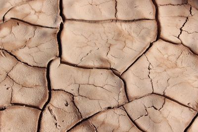 dried cracked earth