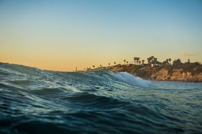 tide on the sea