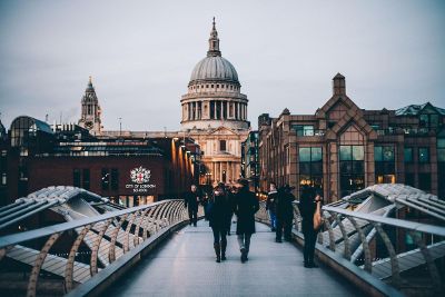 bridge in front of london school