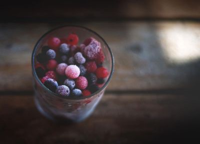 berries in a jar