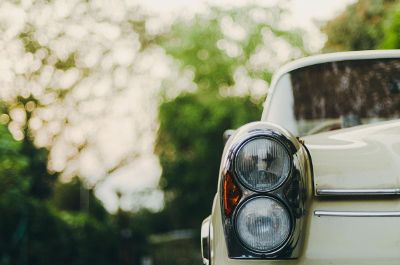 vintage car closeup