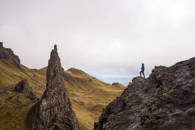 looking over the valley