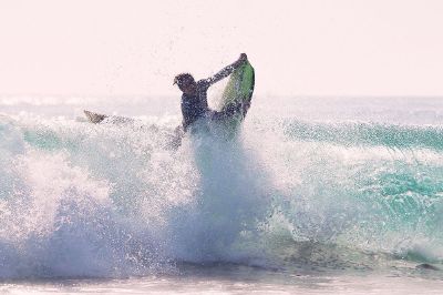 surfer on a wave