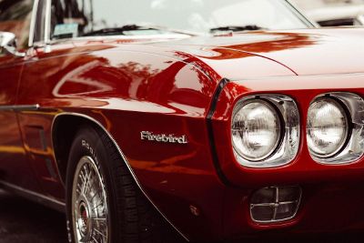 red firebird sports car