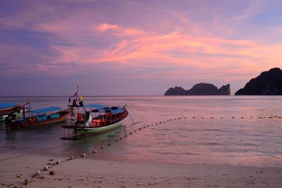 boats overlooking the sea