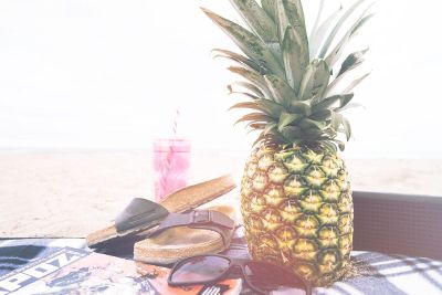 pineapple on table