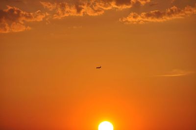 plane crossing the sky