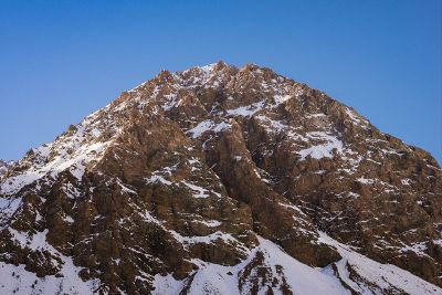 icy cold mountain top