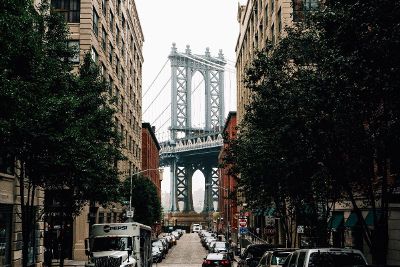 street leading to bridge