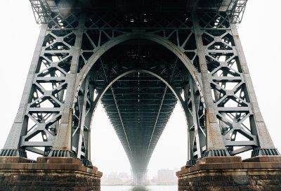 under a bridge