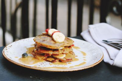 pancakes on a plate