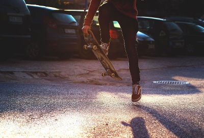 person on skateboard