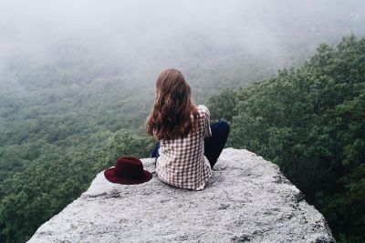 girl in the wilderness