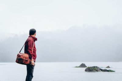 foggy water scene