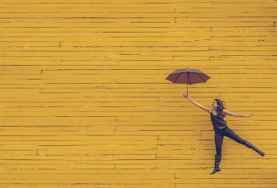 lady with umbrella