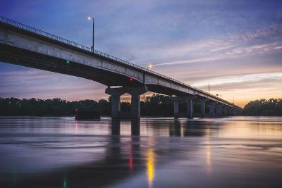 bridge in the evening