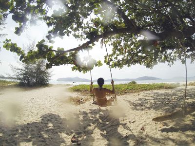 person on beach