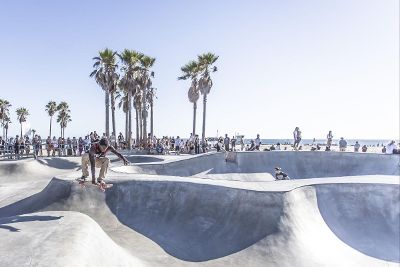 skateboarding at beauch