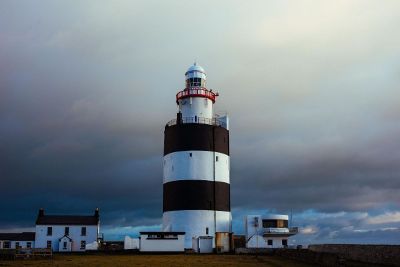 lighthouse on a foggy day