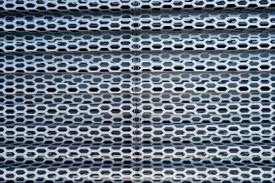 metalic hexagon pattern