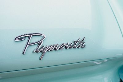 baby blue chrysler plymouth