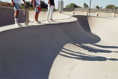 people at skate park