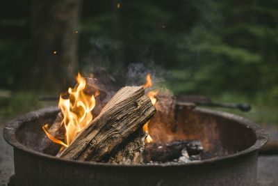 fire in a pot