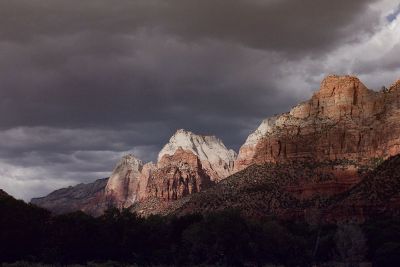 thunderstorm in mountain