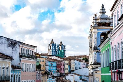 colorful city view