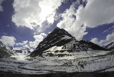 snow covered mountain peak