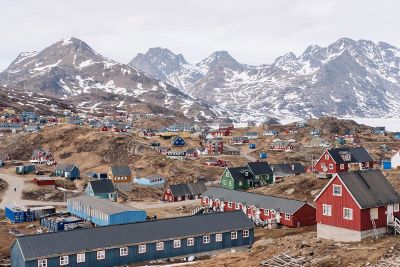 town in the mountains