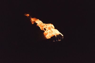 burning torch