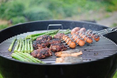 grilling meat